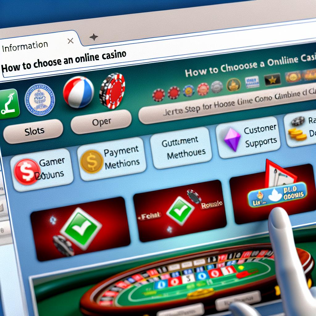 how to choose an online casino